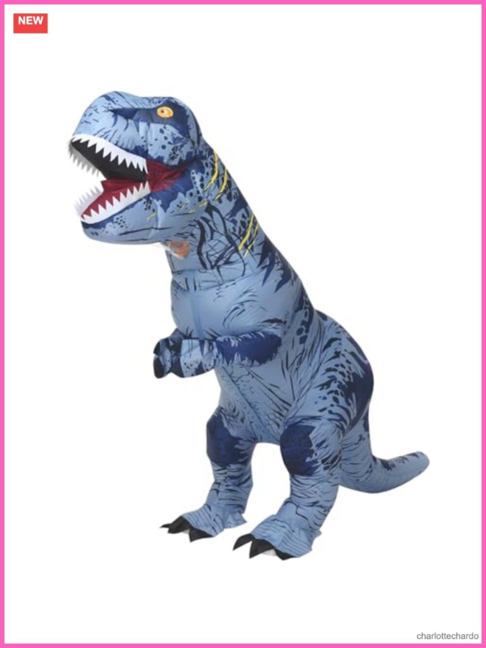 Adult Inflatable Dinosaur Costume T-Rex Blow Up Halloween Cosplay